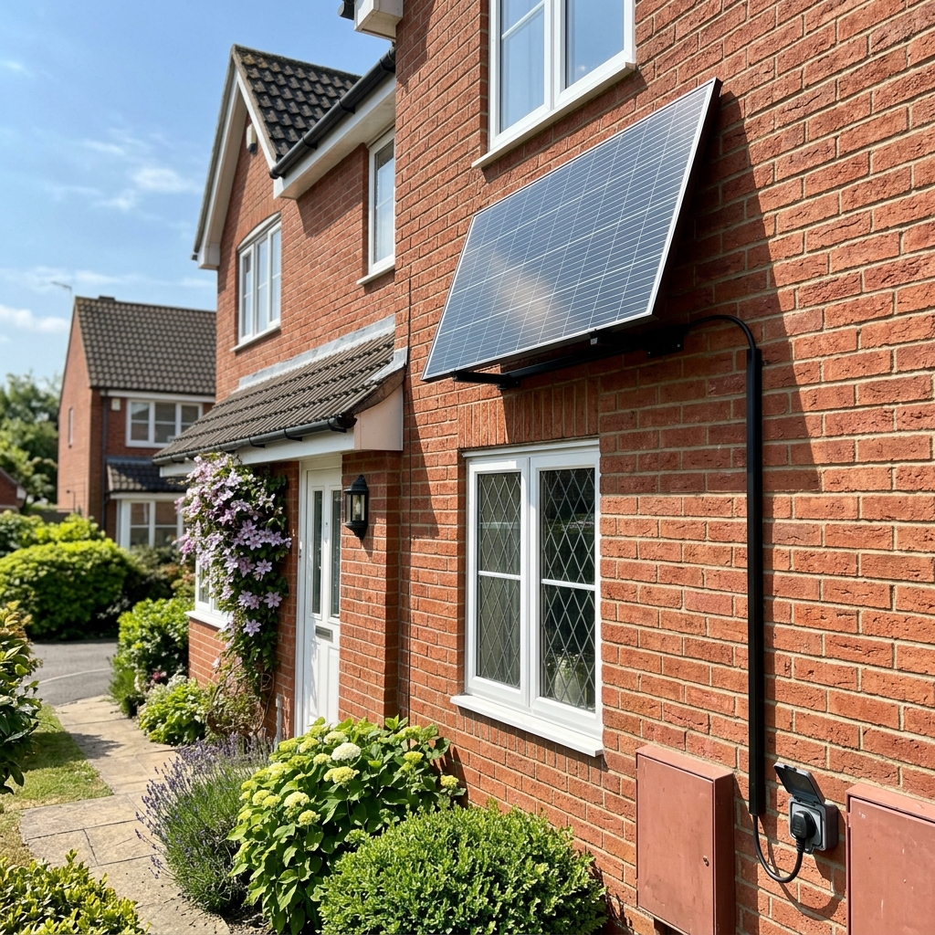Balcony solar installation in Alexandria, VA